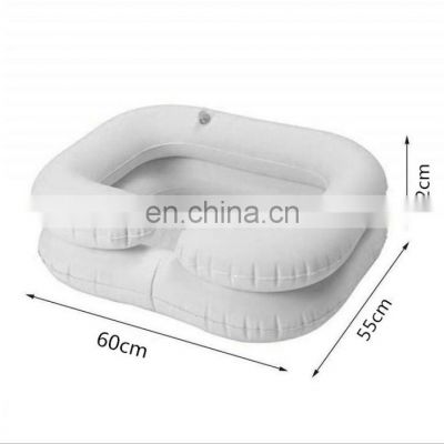 Medical care Portable air inflatable hair washing basin Shampoo Basin for hospital use