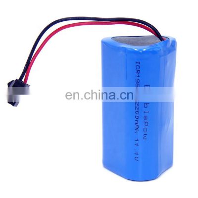 Factory Custom 11.1V 2200mAh Li ion rechargeable 18650 battery pack for RC Helicopter