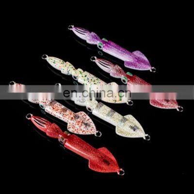 Lurekiller 150g Saltwater Boat Trolling Fishing Bait Squid Shape Slow Jigging Lures Luminous Metal Jigs photo-2