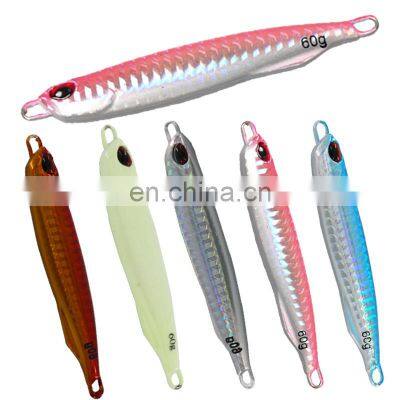 Hot sale 40g /60g artificial bait jig fishing lure metal squid jigging fishing lures