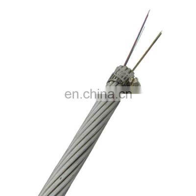 GL Designs of Central G652d Armored composite overhead wire single mode 12 cores OPGW fiber optic cable price list