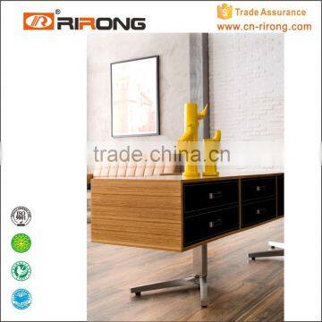 Individual Leather Customized Wood Grain Office Desk photo-6