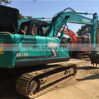 Original sk130-8 crawler excavator used kobelco digger