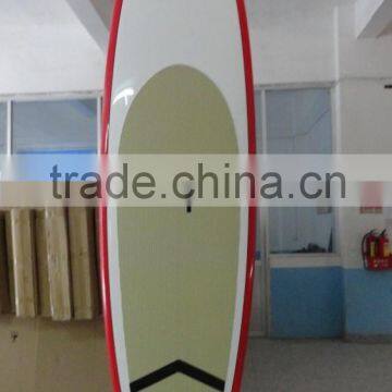 deck white bottom and rail red surfboard wholesale SUP board