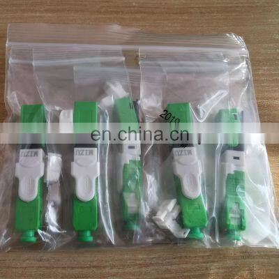 High Quality Green Optical FTTH ESC250D SC APC Fiber Optic Fast Connector photo-3