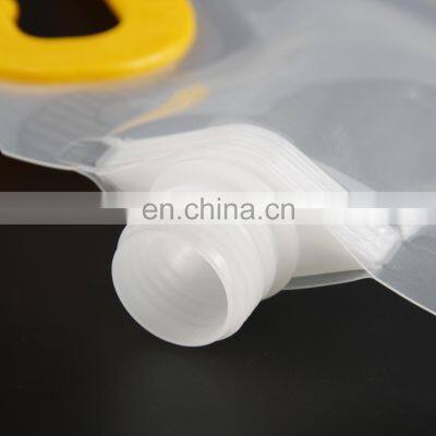 Custom Printing Packaging Bag With Nozzle Transparent Beverage Plastic Food Packaging PE Security Heat Seal Retort Pouch Accept