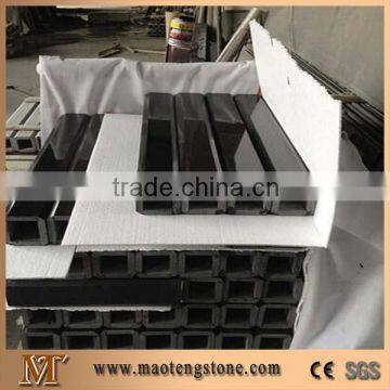 Hainan Black Basalt Swimming Pool Coping / Honed Basalt Swimming Pool Borders / Rebated Copers / Bullnose / Square Edge