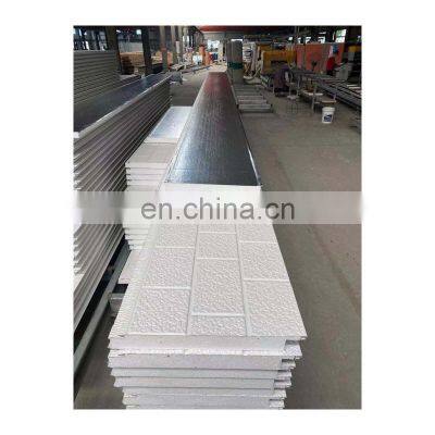 Graphic design cold room insulation sandwich panels production line structural insulated panel metal carved sandwich panel