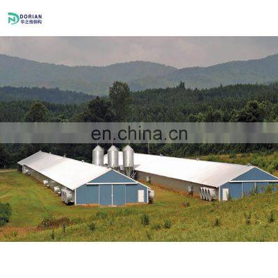 agricultural steel building sheep and goat steel shed chicken broiler house designs
