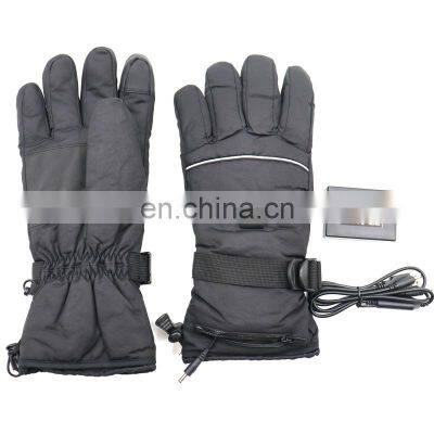Winter 3 Level Temperature Control USB Electric Battery Heated Keep Warm Sport Heating Driving Ski Gloves photo-4