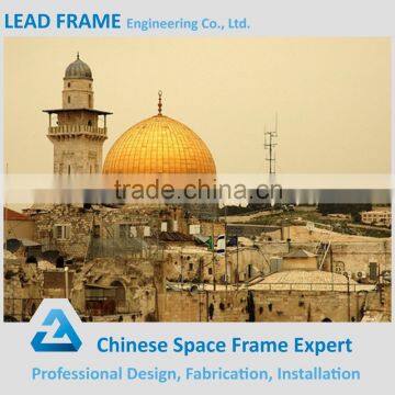 Palatial design anti rust steel structure frame mosque dome