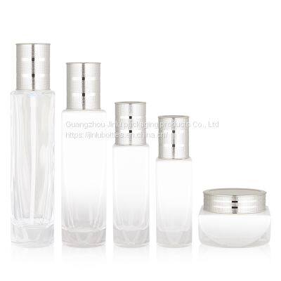 50g square round cap cream bottle 35ml thick base foundation make-up glass bottle 120ml square pressing lotion bottle