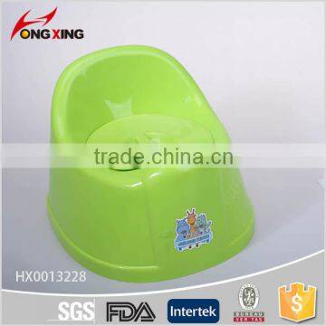 Lovely bear printing plastic baby children potty training chair