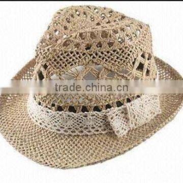 100% straw paper hand-made hats