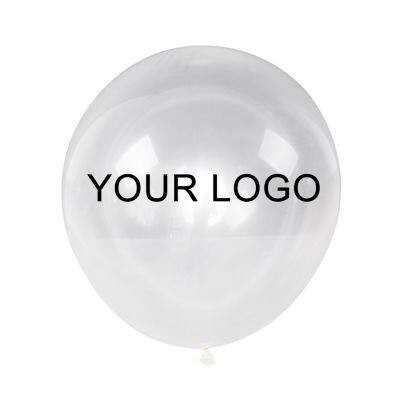 Durable Clear Transparent Helium Latex Big Large 36 Inch 90cm Giant Printed Custom Design Globo Ballon Balloon with Logo Print