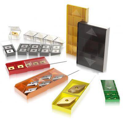 Carbide Insert Plastic Grid Box Tube Packaging with Plastic Lids