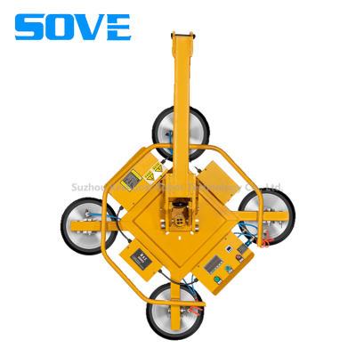 SOVE Electric Glass Lifting Suction Cup Hoist Powerful Intelligent Vacuum System for Curtain Wall Core Motor Component Included