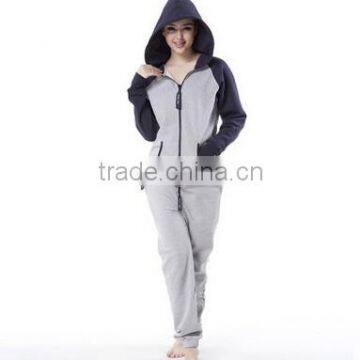 2015 OEM Summer Jumpsuits Color Matching Fleeces Ladies Conjoined Pajamas photo-2