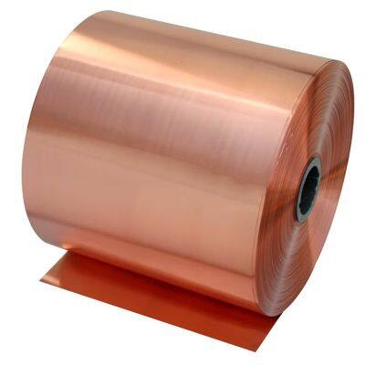 High Quality Pure 99.9% Bright Copper Foil 0.3mm C26800 Copper Strip in Coil