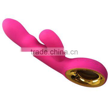 usb charger G spot clitoral dual vibrator sex rabbit vibrator massager