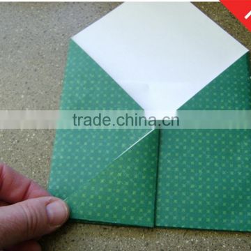 Coated paper envelope with printing