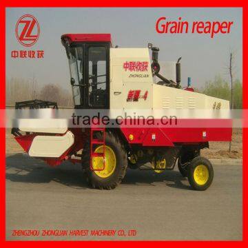 full feed self-propelled wheel type rape harvesting machine