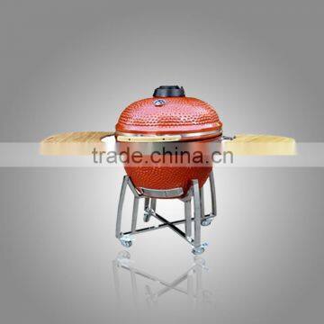 21inch outdoor kamado ceramic bbq grill with stainless steel carts