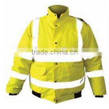 hi vis yellow parka jacket men