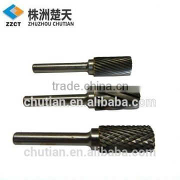 B Shape with end cut tungsten carbide rotary burrs