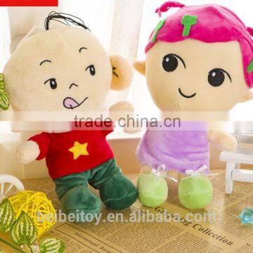 Cute high quality wholesale dolls and soft stuffed baby dolls for kids toys