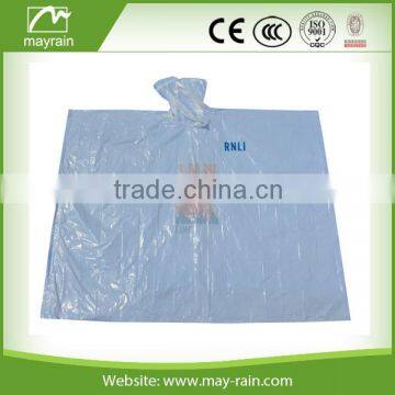 Logo printed custom promotion PE rain poncho