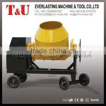 Construction Machine Move Handle 260L 350L 400L 500L 600L Portable Diesel Concrete Mixer                        
                                                Quality Choice