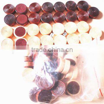 top grade woodeb chess and backgammon pieces