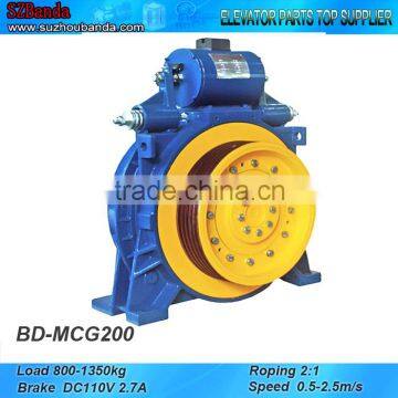 Elevator Gearless Traction Machine MCG200, Lift Motor