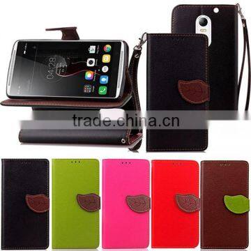 For Lenovo Vibe X3 Leaf PU Leather Case, card holder leather case for Lenovo X3