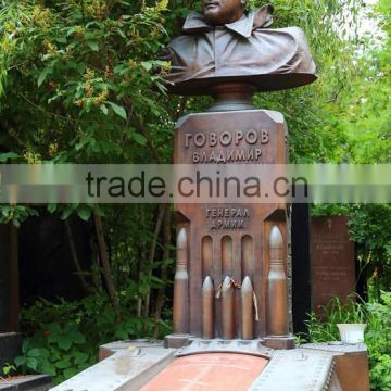 Bronze famous soldier bust statue