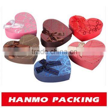 Your own design heart shape chocolate packaging box manufacturer direct supply