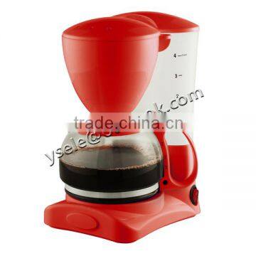 red purple green yellow colored coffee maker with CB.CE.GS. UL. ETL. certificate