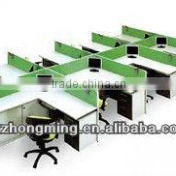 Modern Wooden Linear Partition Workstation Modular PF-054