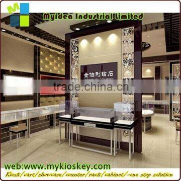 2014 China Manufacutrer Jewelry Display Counter/Glass Display Shop Counter Design