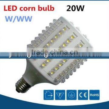 Top quality White AC220V 20 watts led corn cob light e27, led light corn bulb 20W