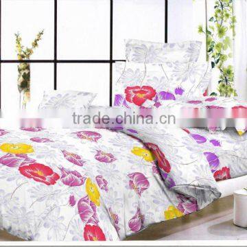 100% polyester microfiber bedding sets 65gsm bed sheet