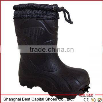 black pvc boots for kid/kid pvc rain boota/cuty kid boots