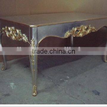 Silver painting dining table D1004