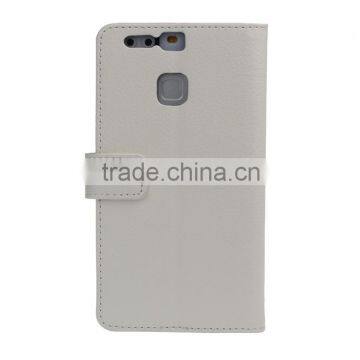 With Card Slot Photo Frame Holder Flip Case for Huawei P9 Litchi Grain PU Leather Wallet Cover MMT MT-5670 photo-5