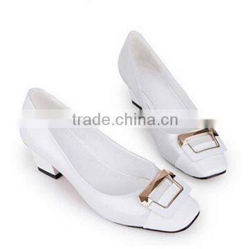 fashion bridal low heel pump shoes for ladies