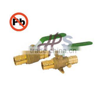 lead free brass pex ball valve