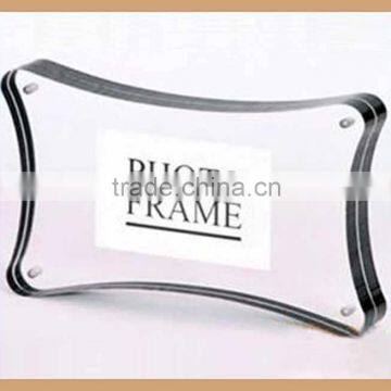 Customize Magnetic Acrylic Frame , Magnet Connecting Acrylic Photo Frame for Wedding Memorial photo-3