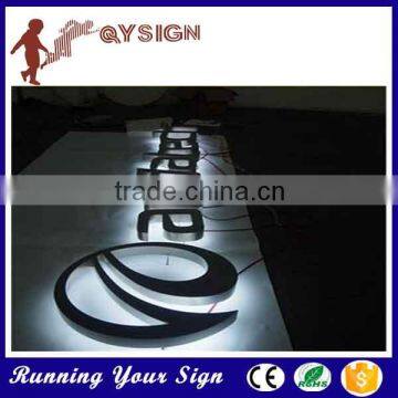 Eye catching sign backlit letters for shop