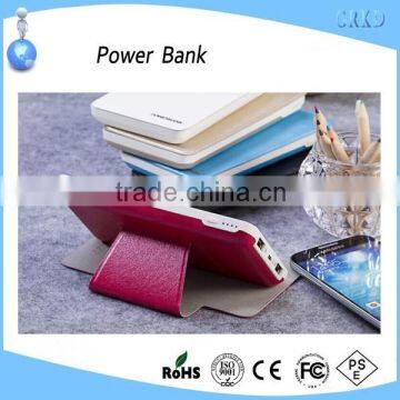 6000mah power bank charger with leather case